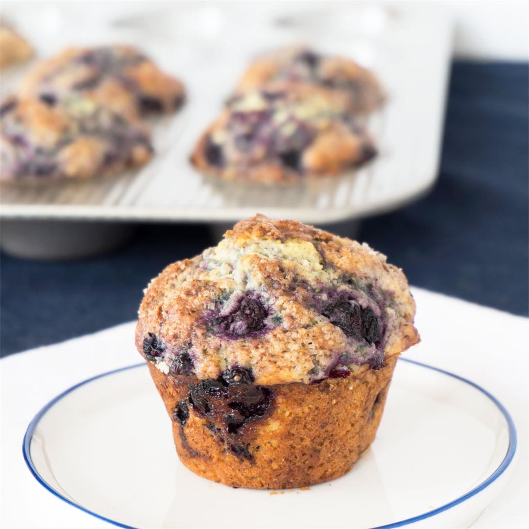 Vanilla Blueberry Muffins