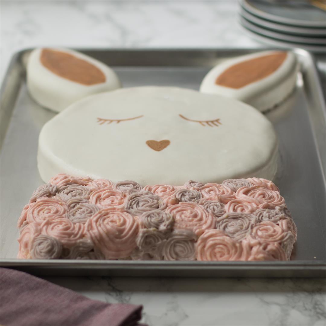 A modern take on the Classic Easter Bunny Cake