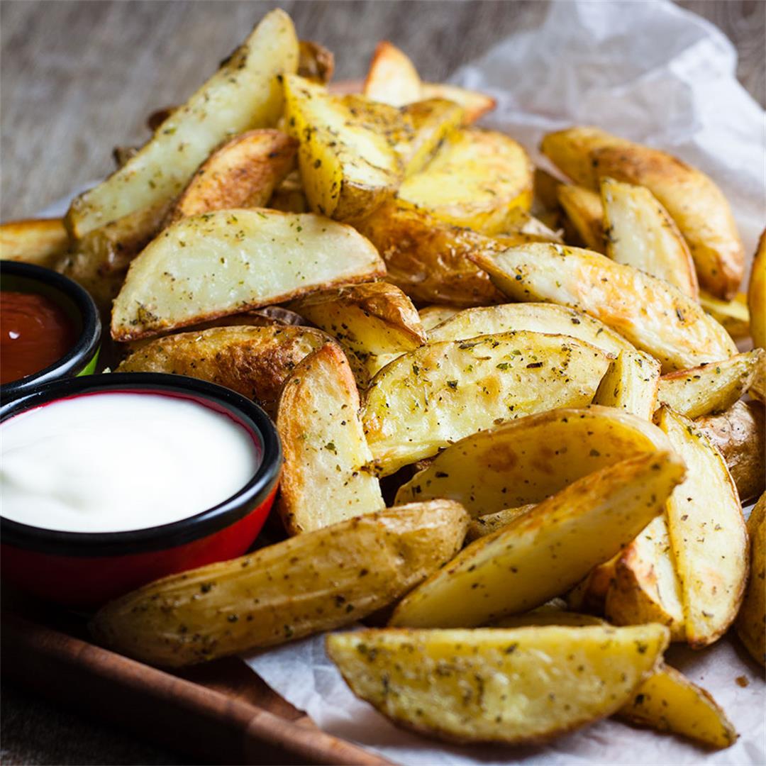 Oven roasted chips