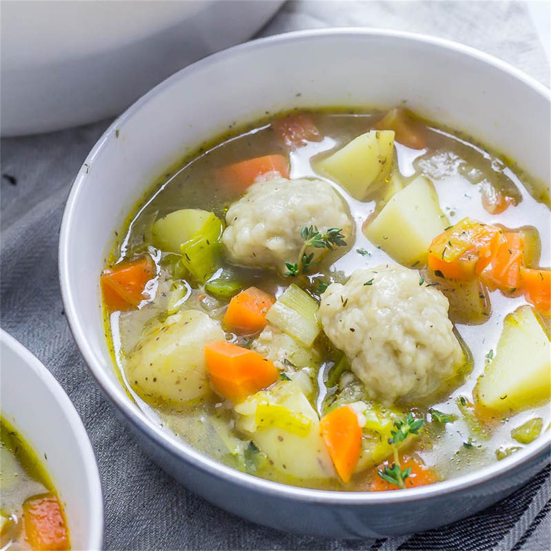 Vegetable Soup with Dumplings