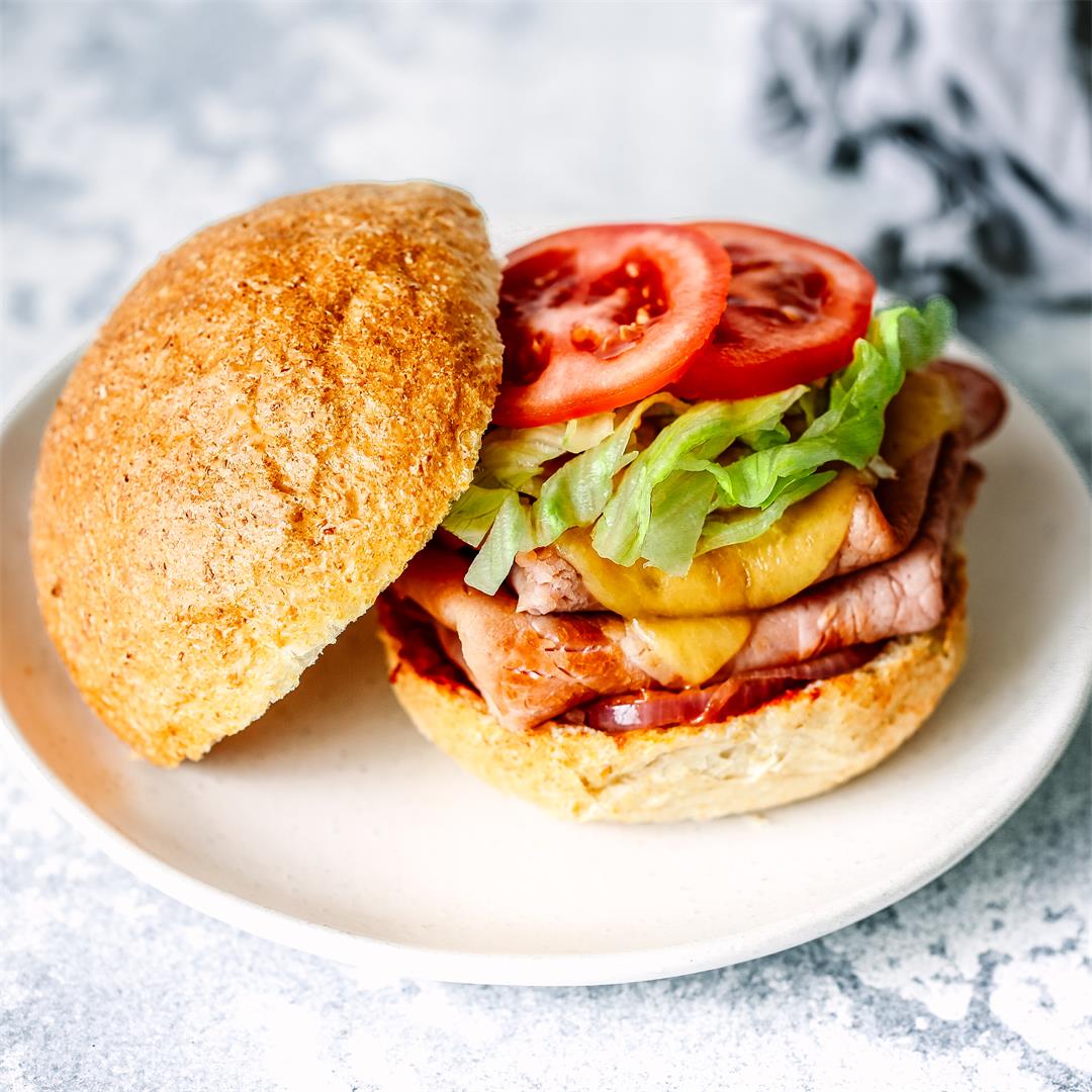 Ham & Pineapple Pizza Burger - Super Tasty & Ready in 20 Minute