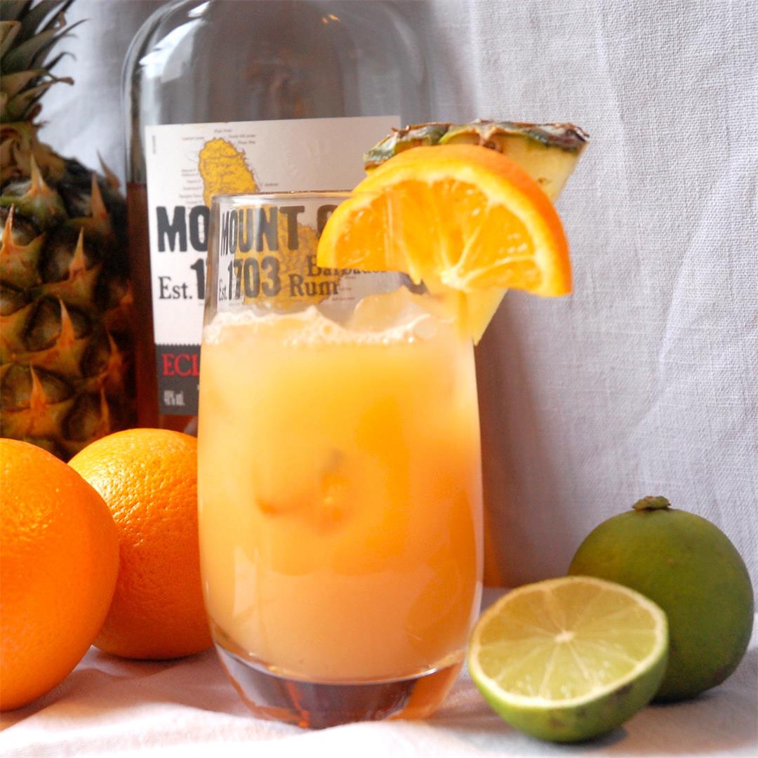 Tropical and Fruity Rum Punch
