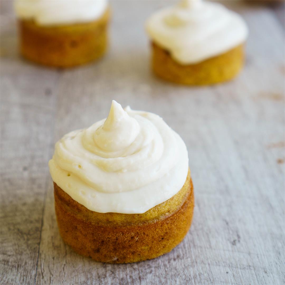 Carrot Muffins with Cream Cheese Frosting