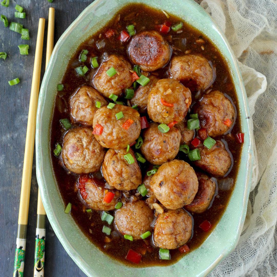 Asian Style Chicken Meatballs
