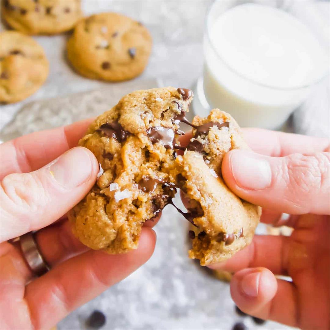 Paleo Coconut Oil Soft Chocolate Chip Cookies