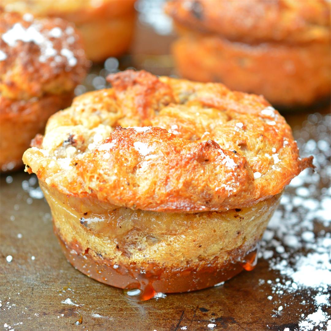 Salted Caramel Panettone Muffins