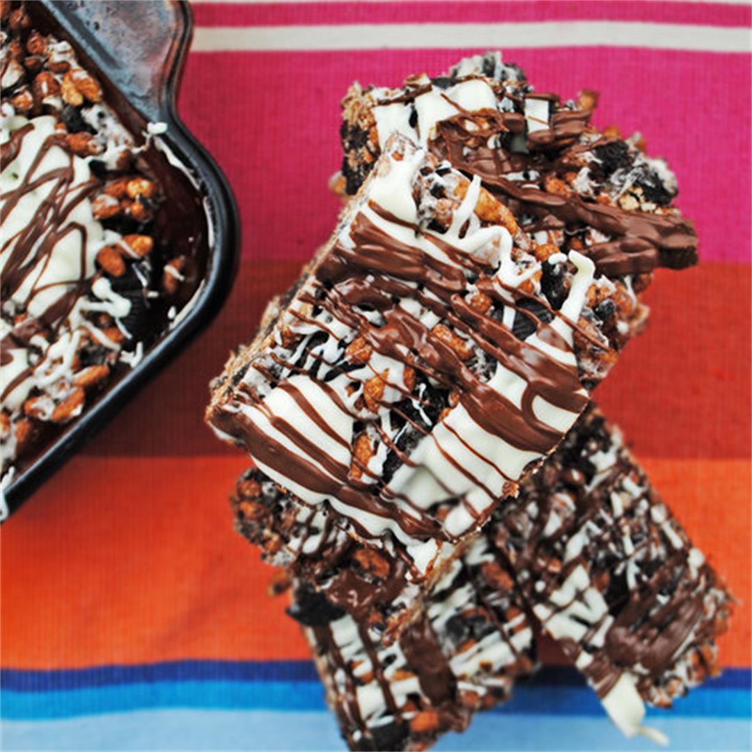 Cookies + Cream Cocoa Crispy Treats