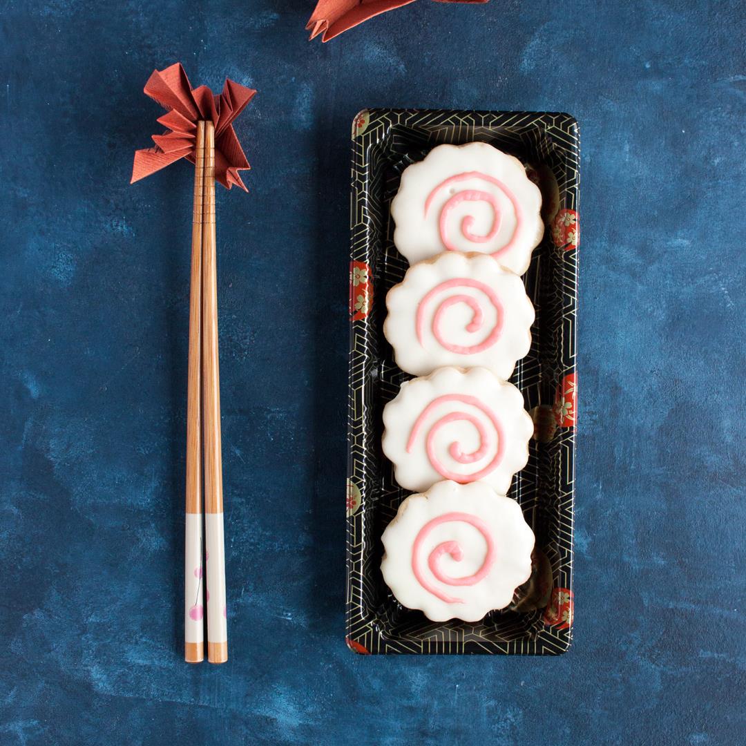 Narutomaki Shortbread Cookies