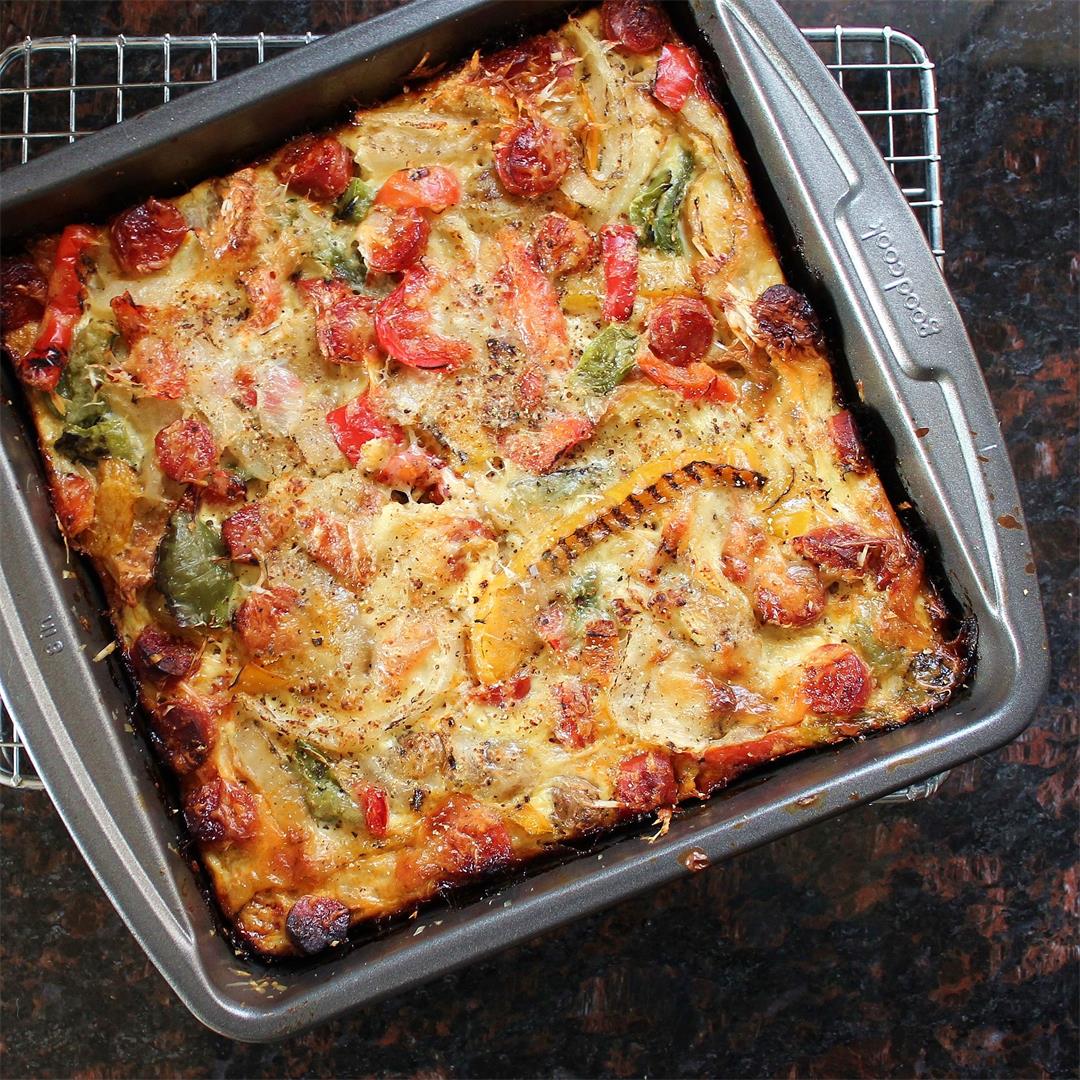 Mother's Day Savory Breakfast Bread Pudding