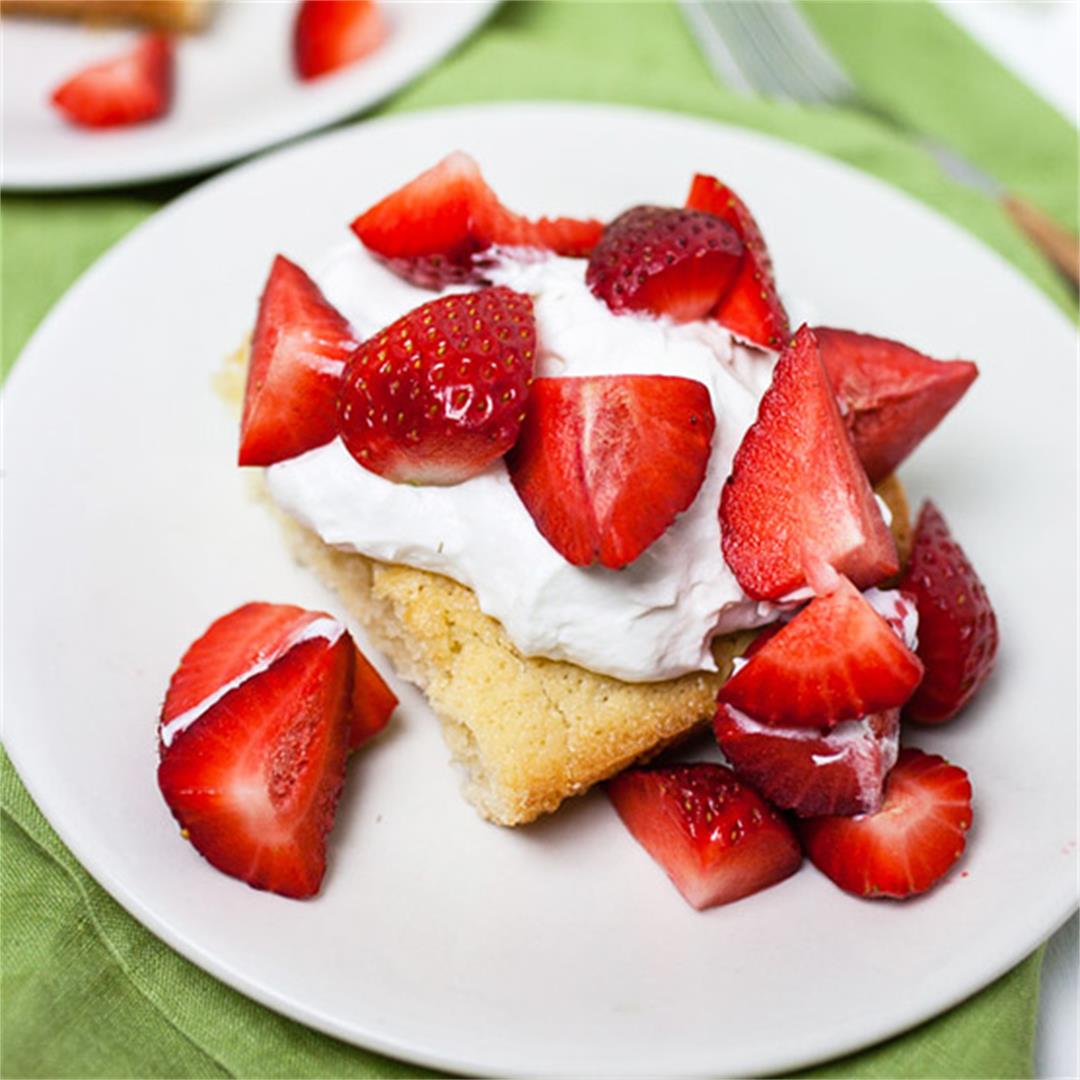 Scandinavian Almond Cake with Coconut Whipped Cream
