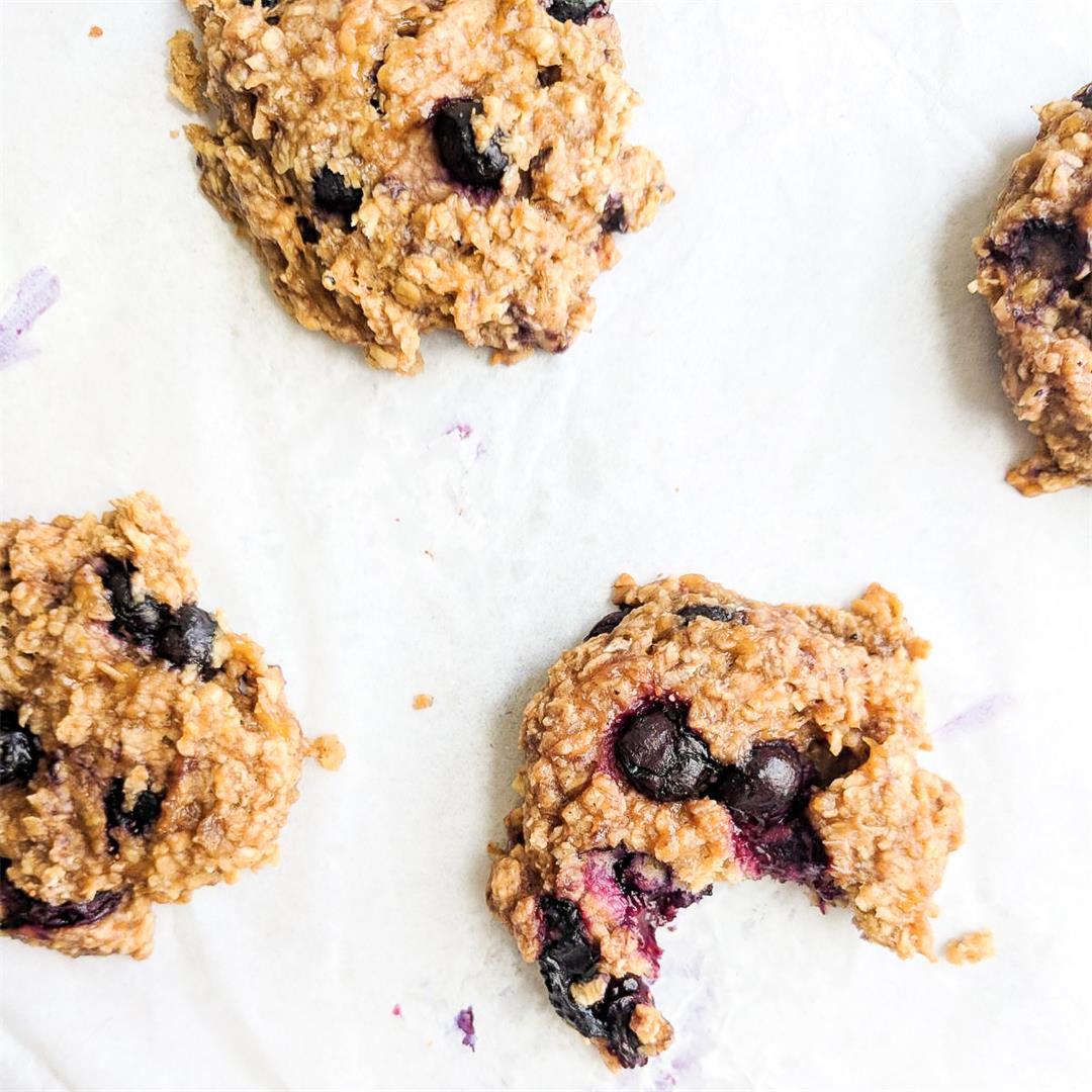 Good Morning Blueberry Breakfast Cookies! Wholesome + Easy!