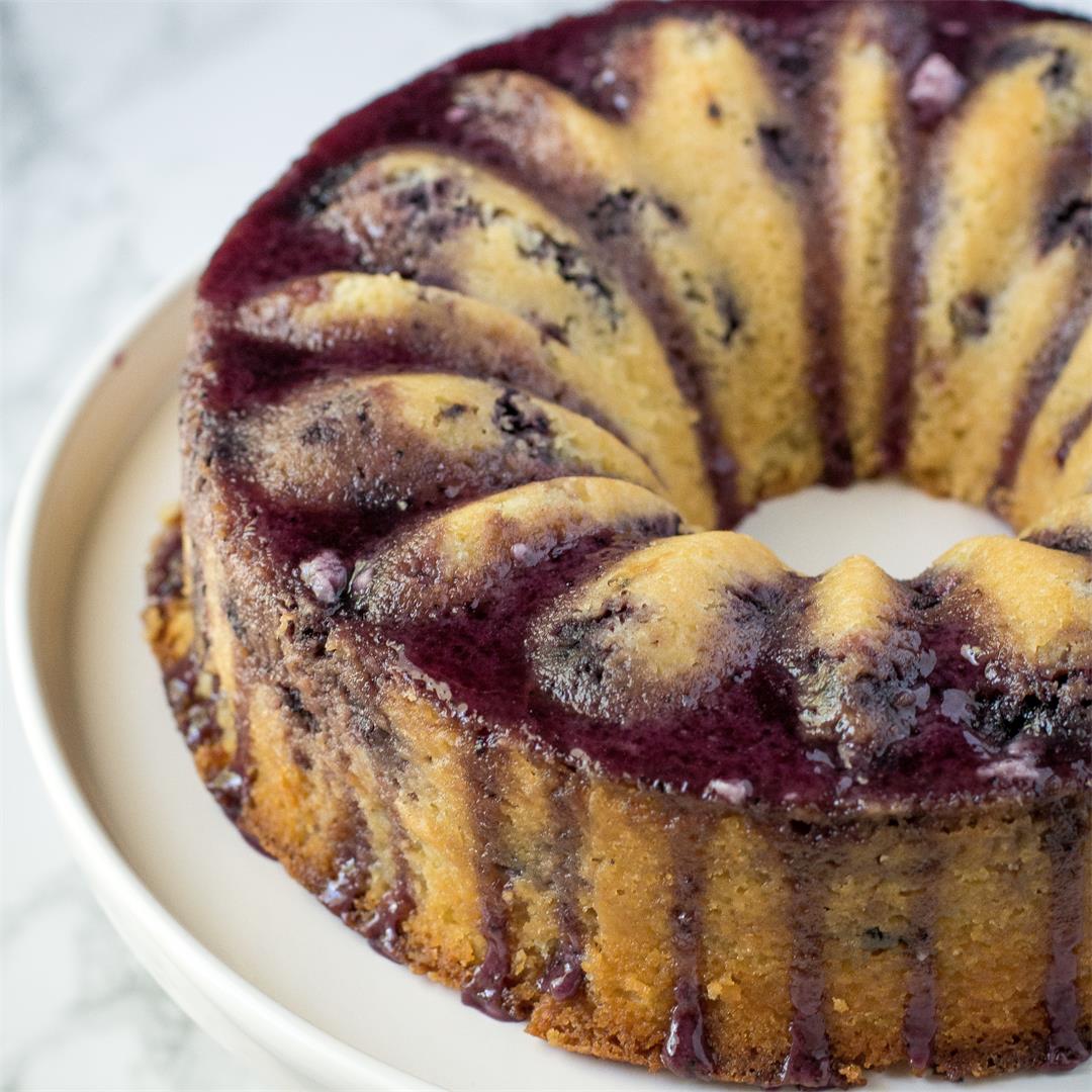 Lemon and Mulberry Pound Cake is yummy and an east twist!