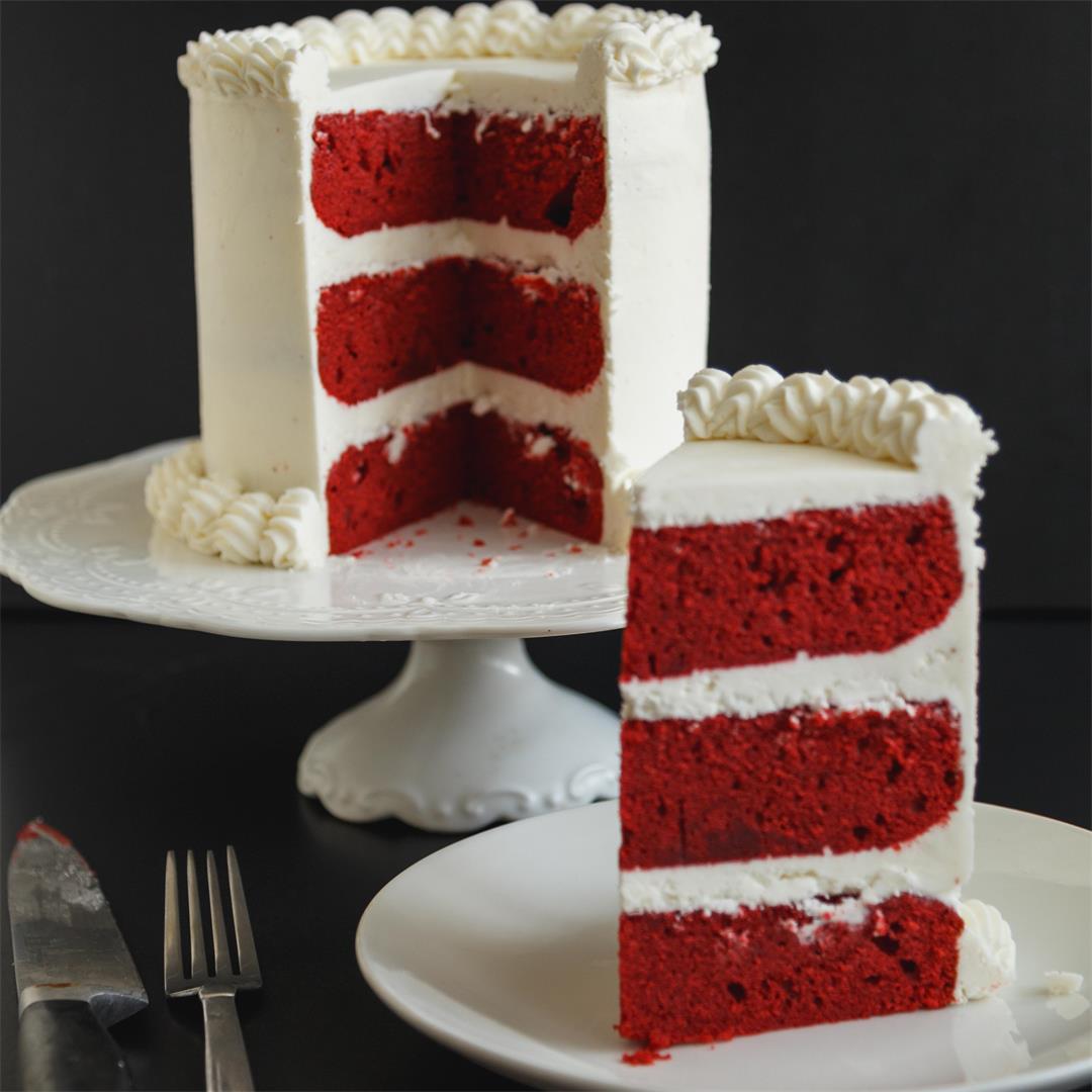 Red Velvet Cake Recipe with Cream Cheese Frosting