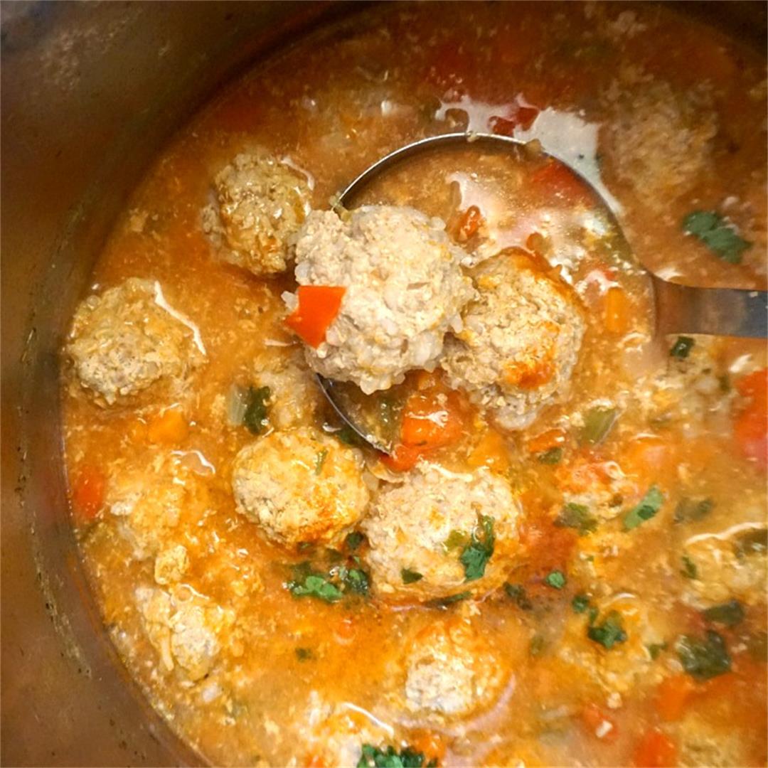 Romanian Meatball Soup