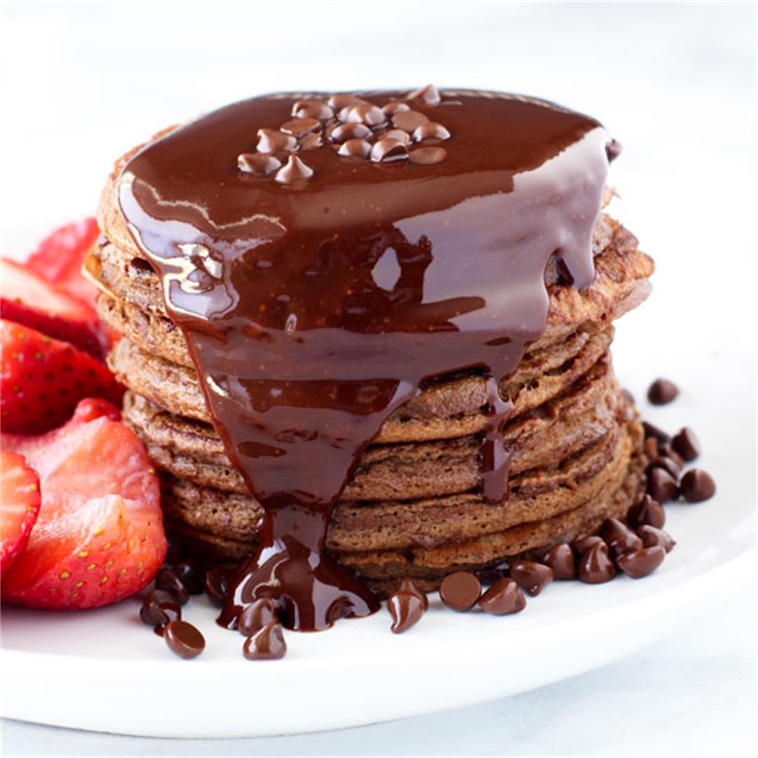 Chocolate Coconut Flour Pancakes