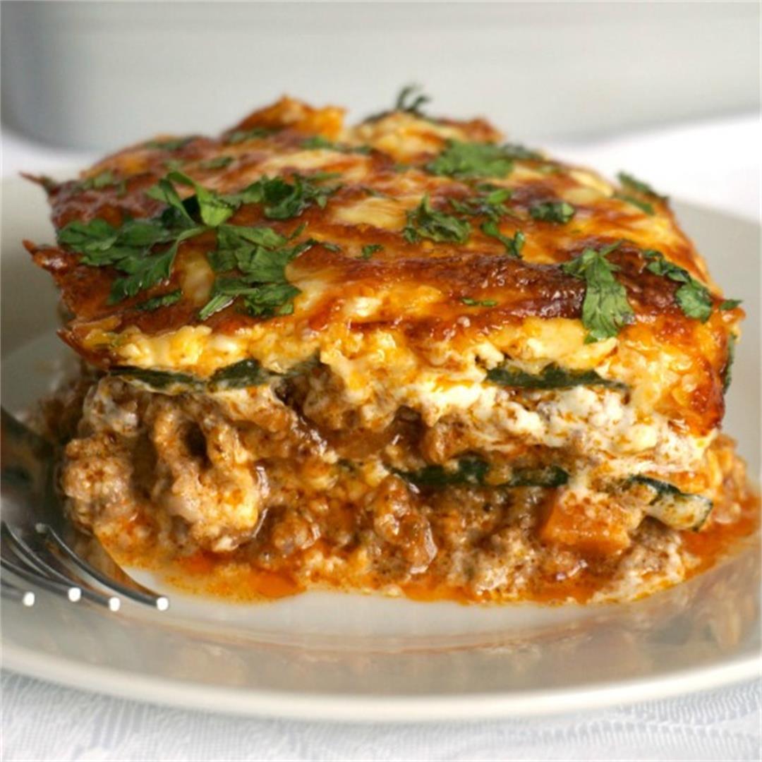 High Protein Low Carb Zucchini Lasagna