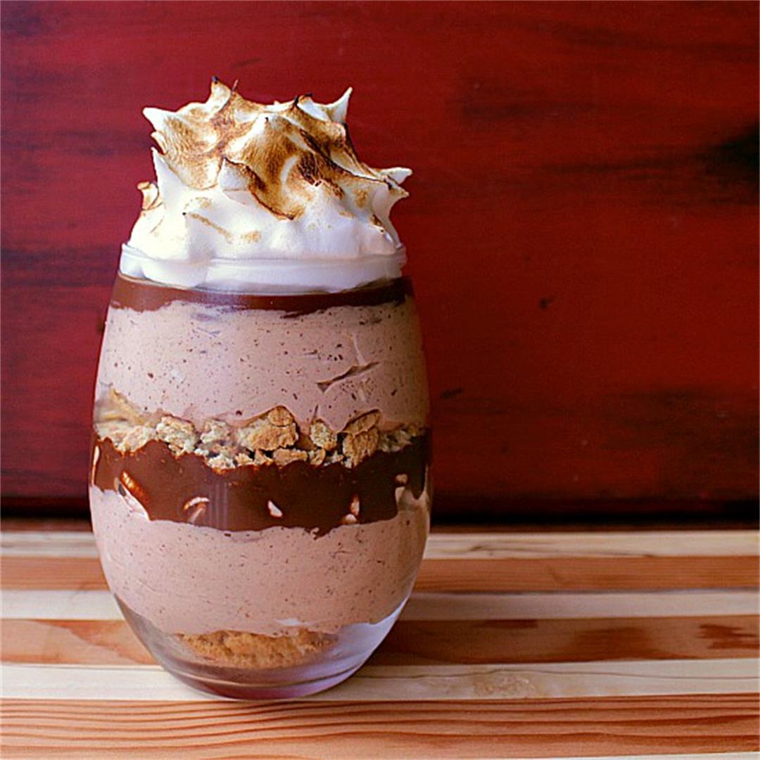 S’mores Cheesecake Parfait for Two.