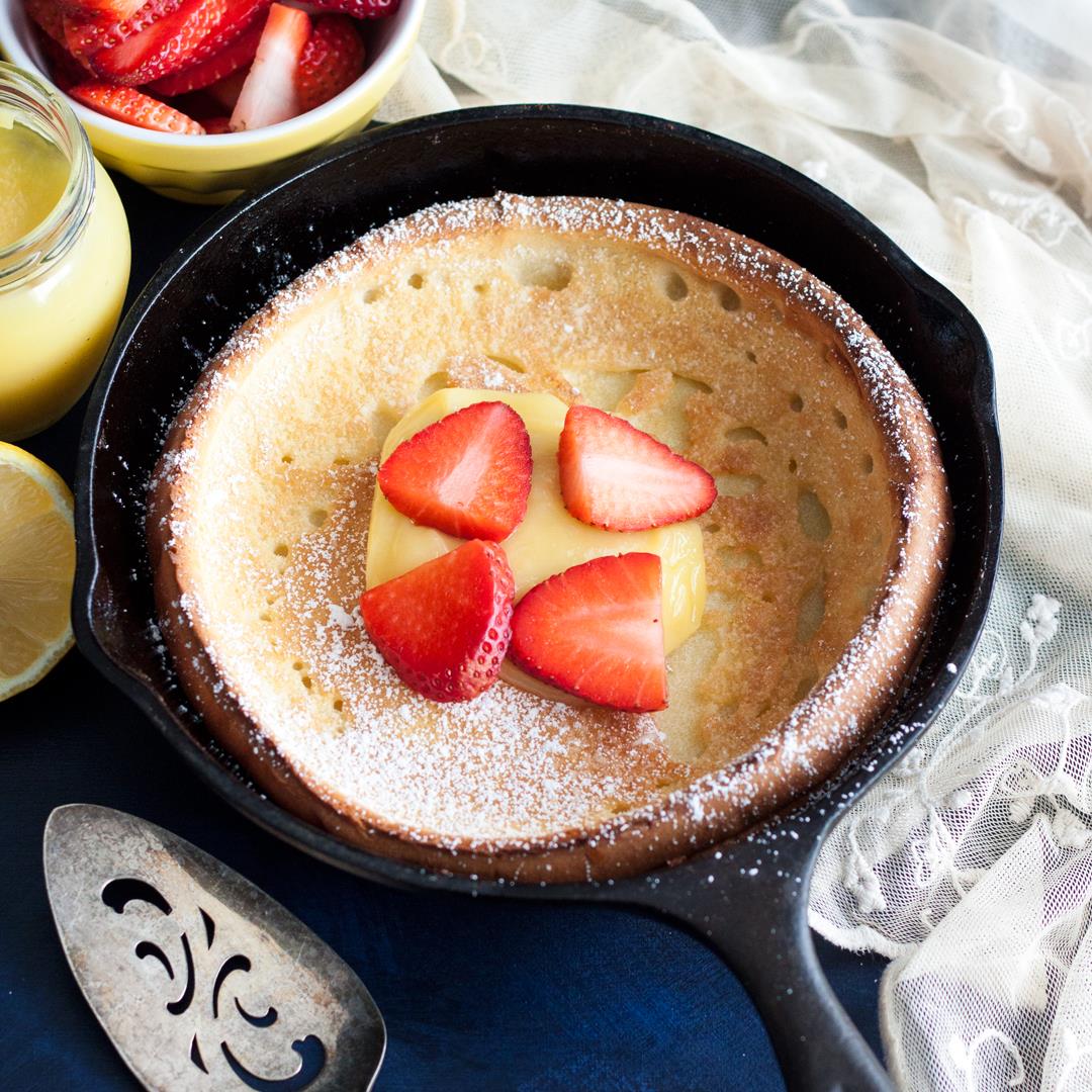 Small Batch Lemon Dutch Baby for Two