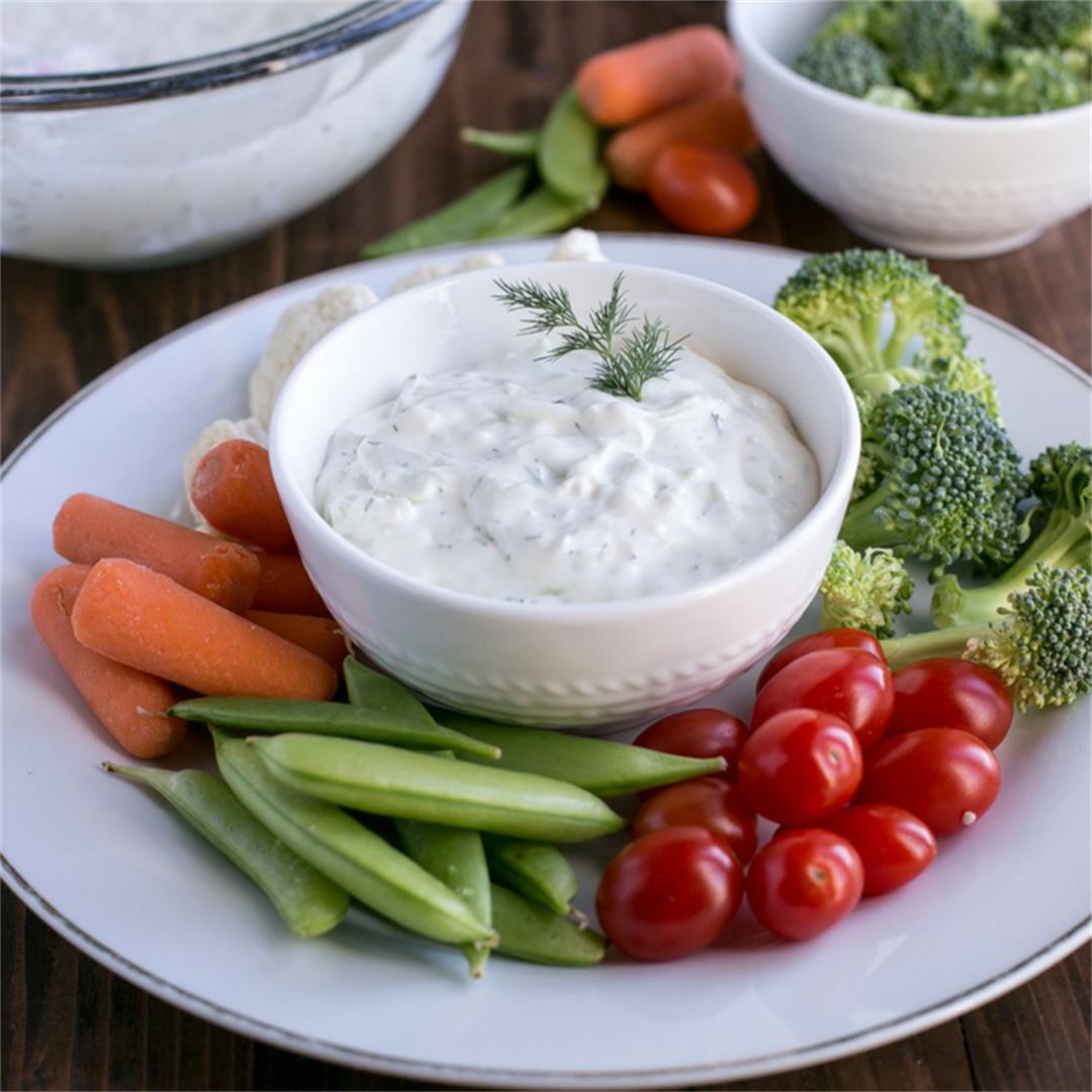 Dill Veggie Dip With Cream Cheese