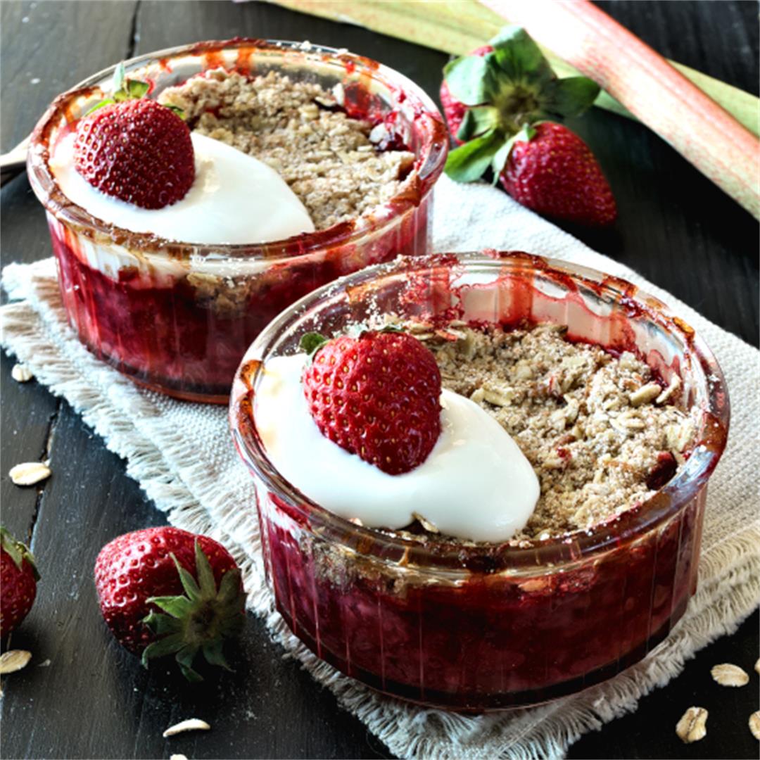 Strawberry Rhubarb Crisp – Healthy desserts