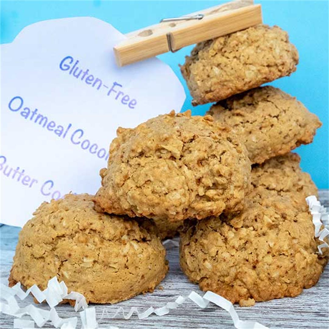 Gluten-Free Oatmeal Coconut Butter Cookies