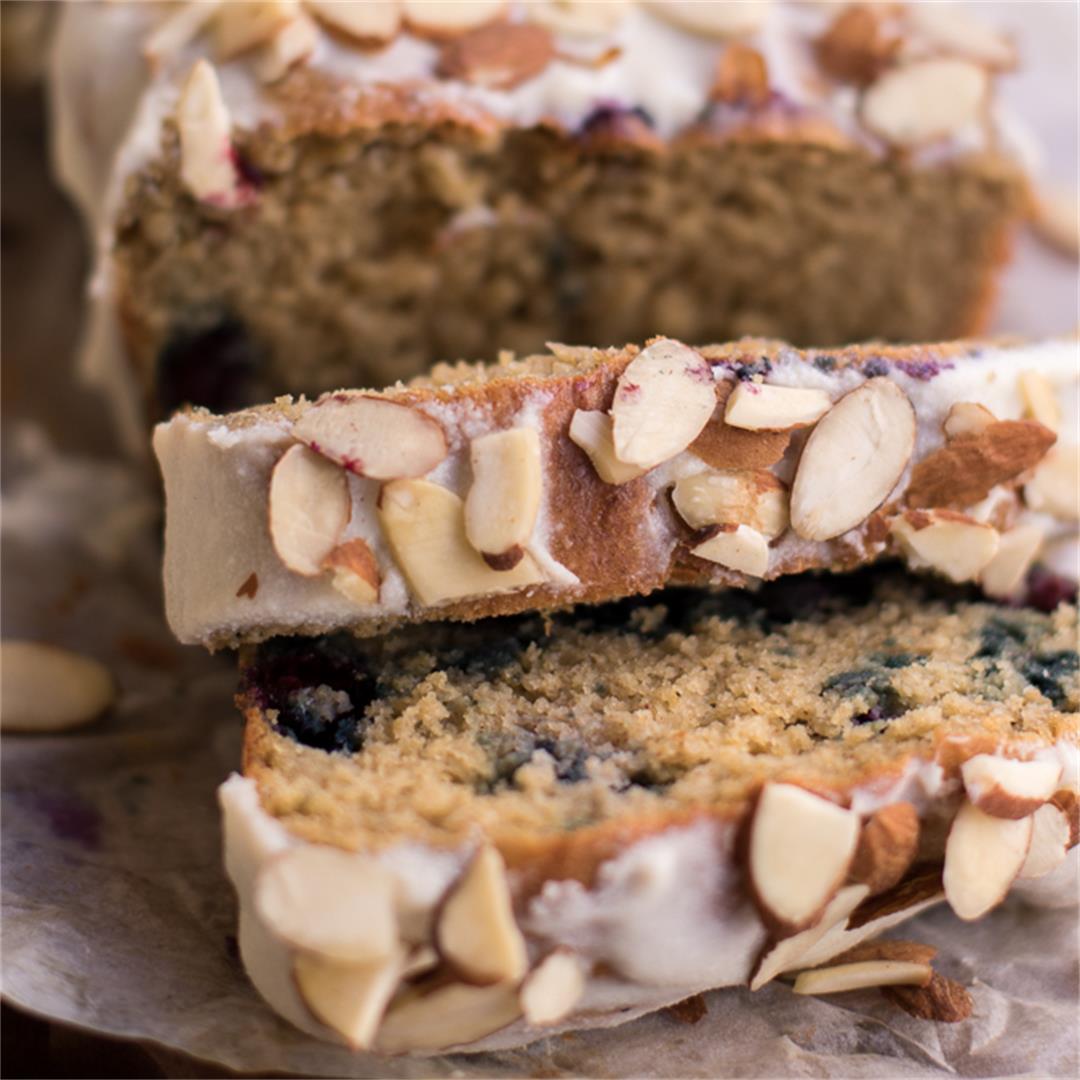 Healthy Blueberry Almond Ricotta Cake