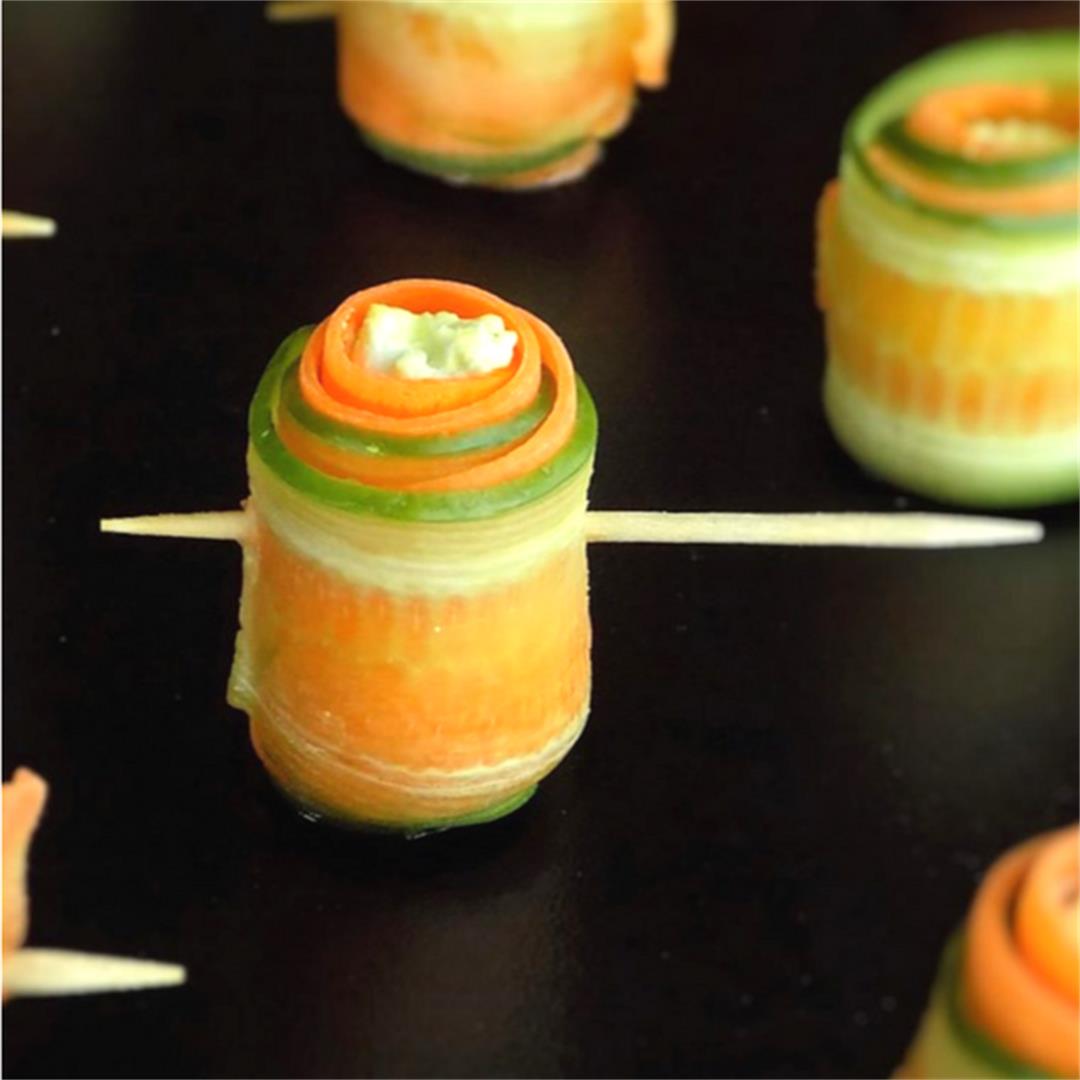 Healthy Carrot and Cucumber Rolls