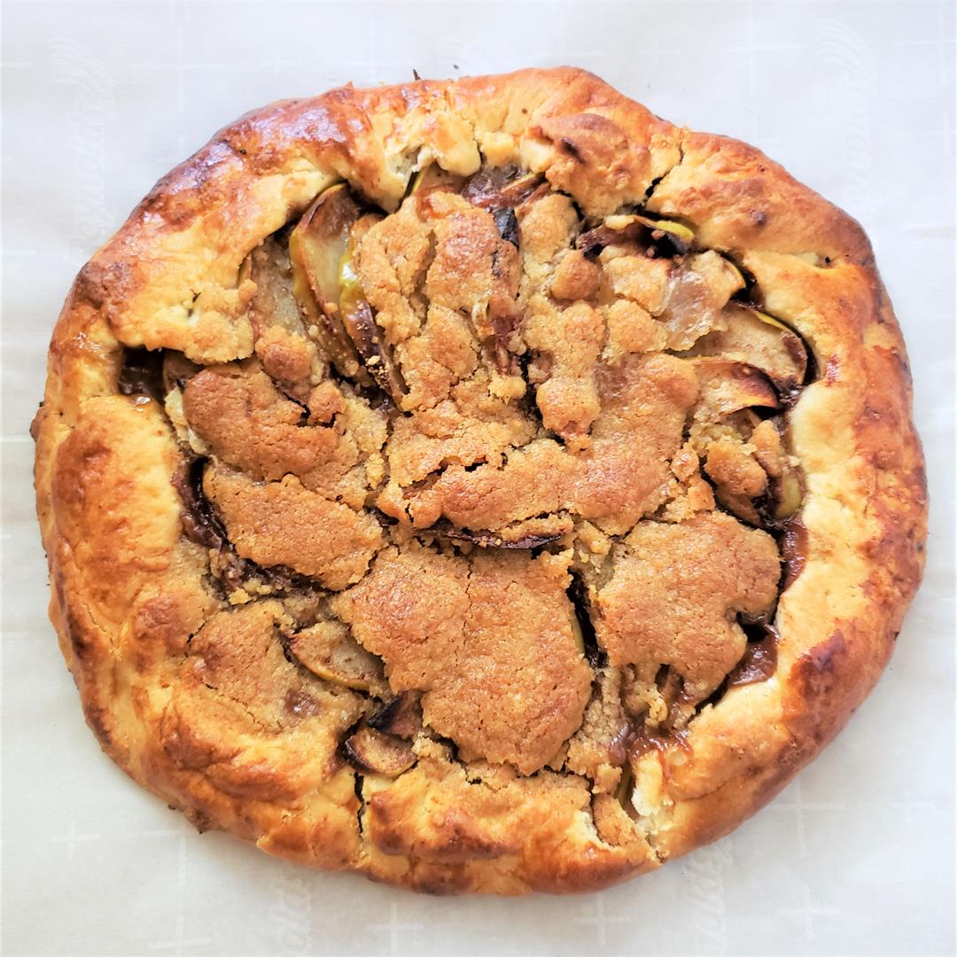 Apple Pie Galette with Streusel Topping
