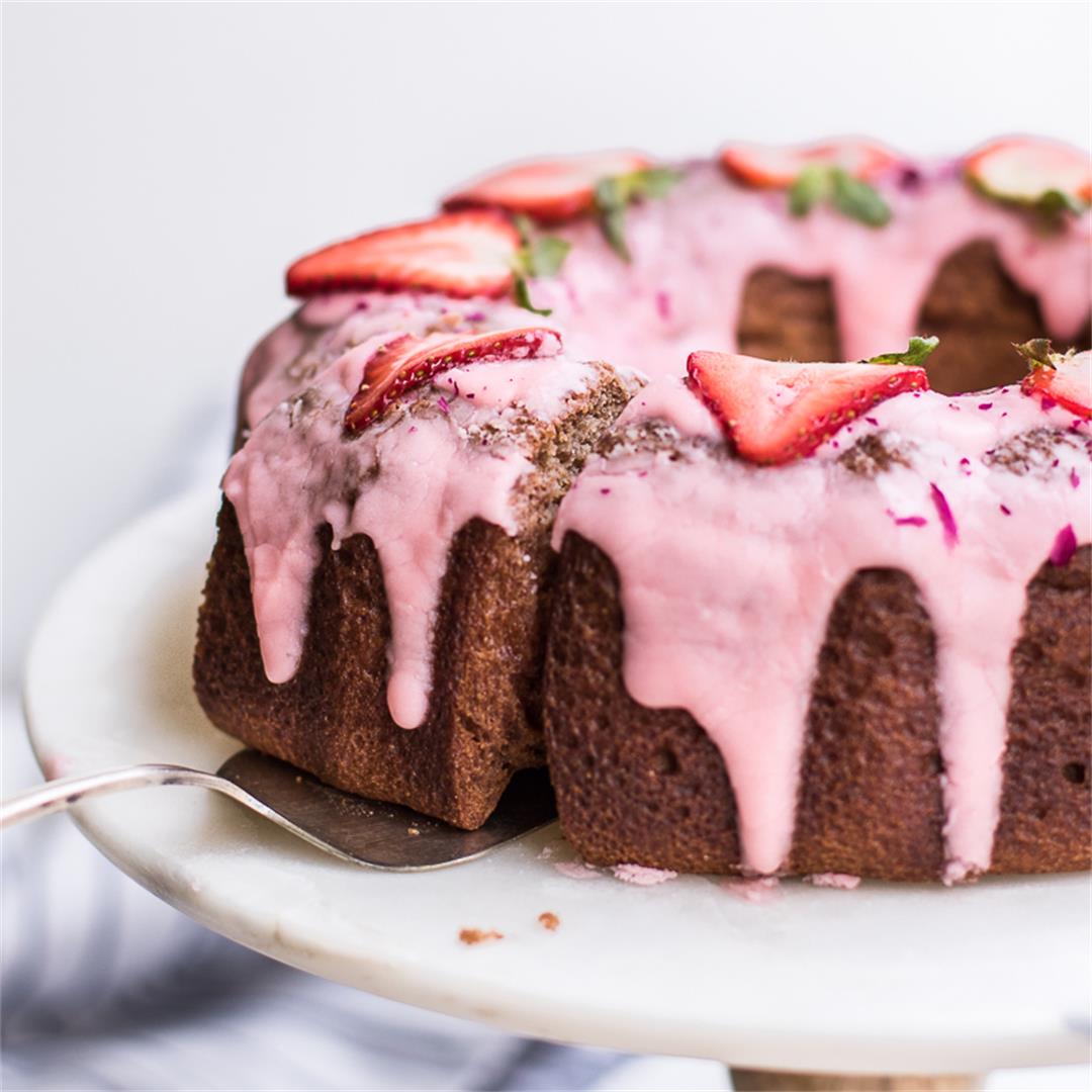 Gluten Free Strawberry Bundt Cake