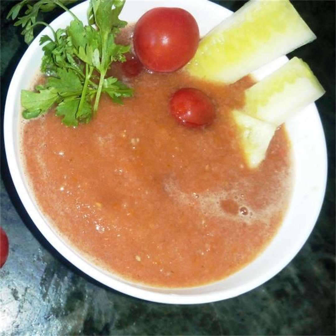 Summer Special Spanish Cold Gazpacho Soup