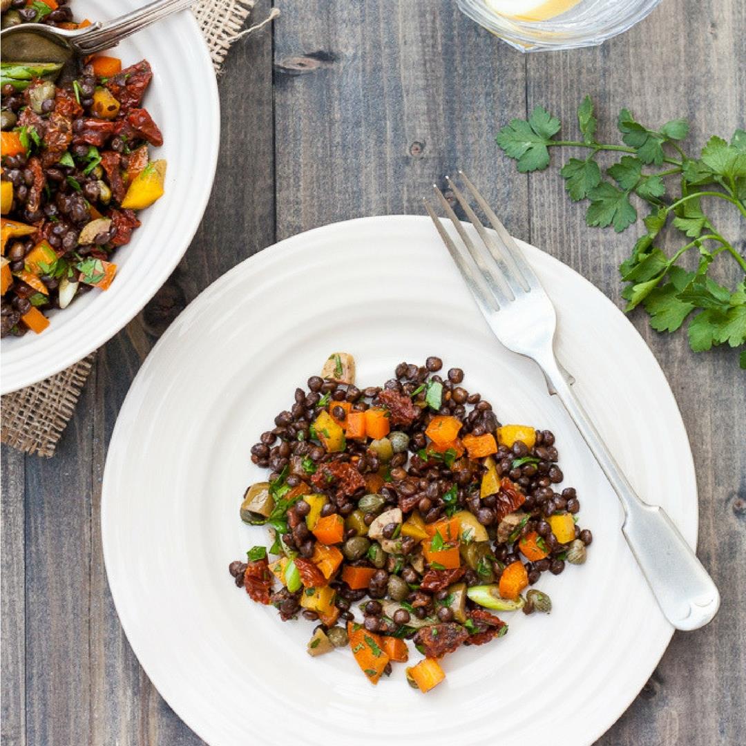 Puy Lentil with Sundried Tomato Salad