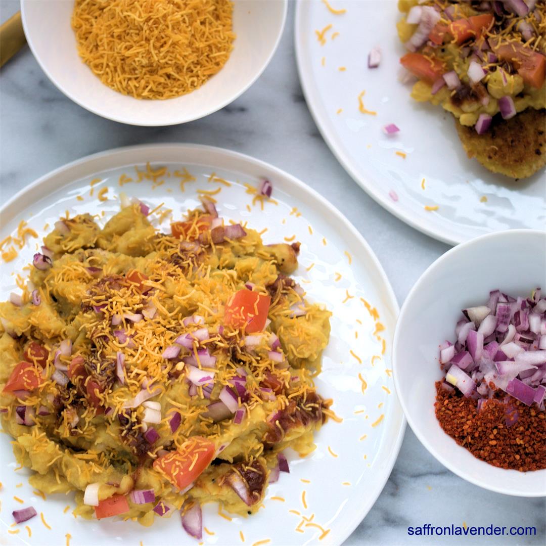 Ragda Pattice – White Peas with Potato Fritters – Indian Street