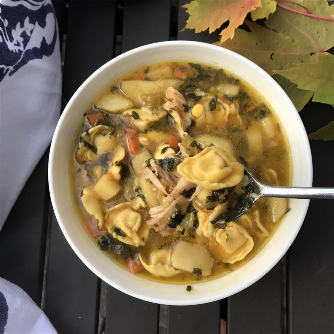 Chicken Noodle Soup with Tortellini