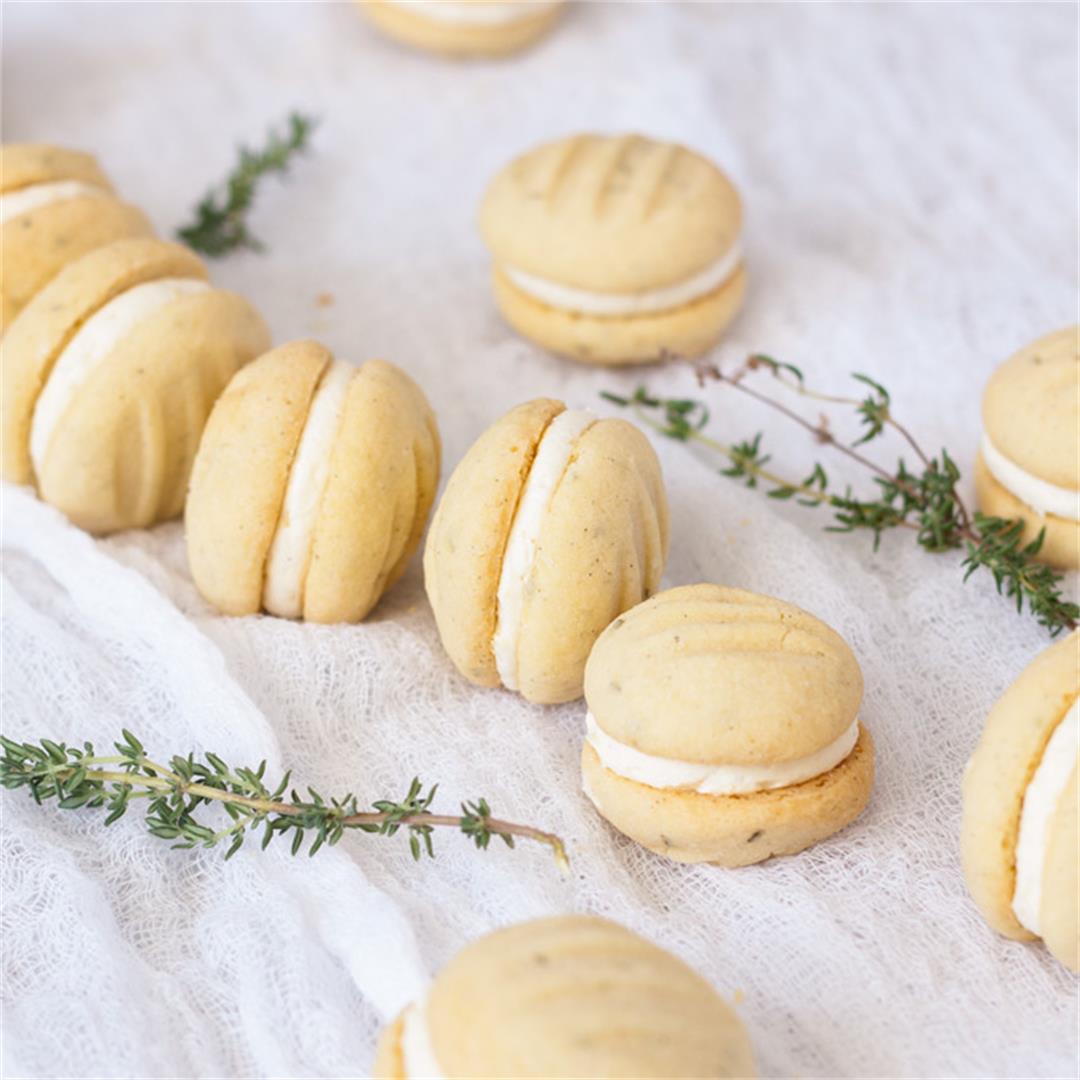 Thyme and Lemon Melting Moments Biscuits