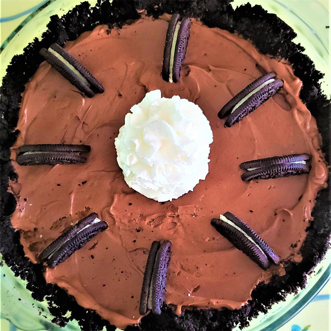 Chocolate Pie with an Oreo Crust