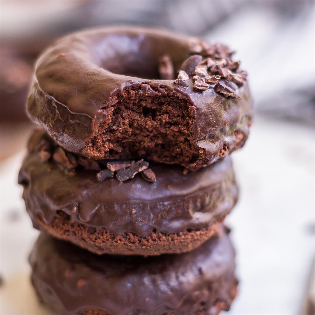 Double Chocolate Paleo Donuts