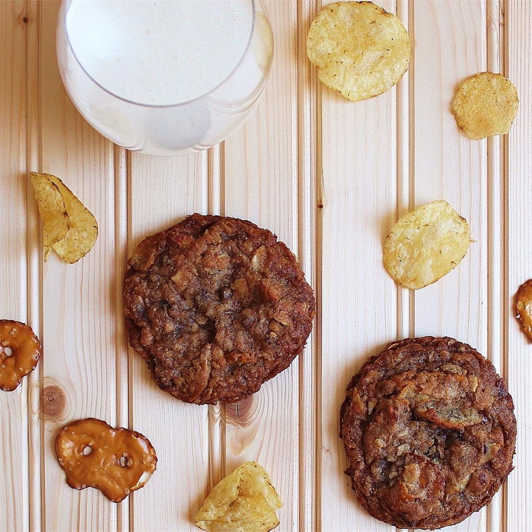 Best Compost Cookies - with potato chips & pretzels