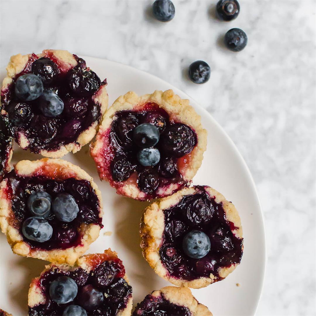 Gluten-Free Vegan Mini Blueberry Tarts