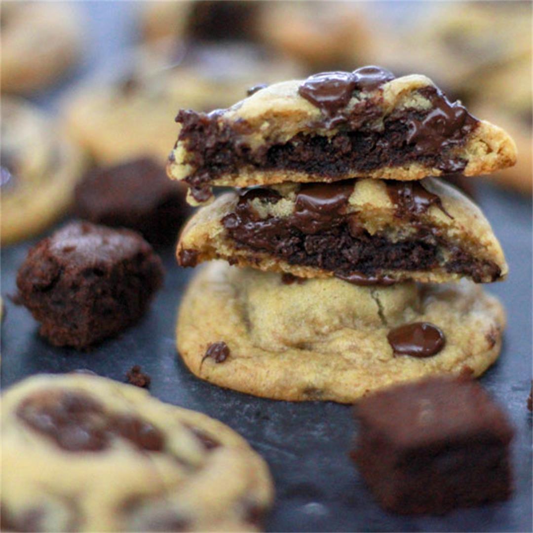 Brownie Stuffed Cookies