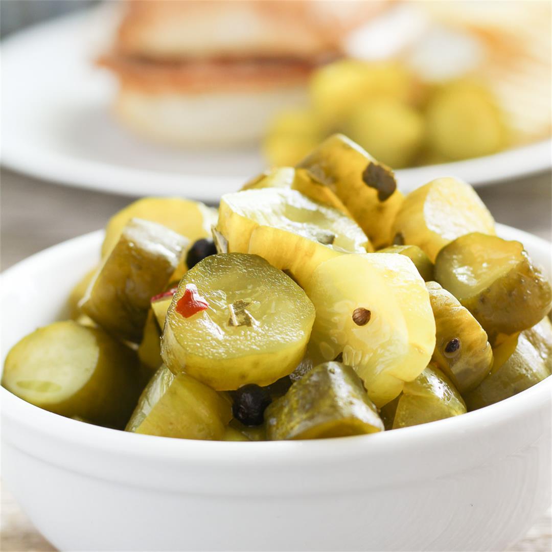 Recipe for Sweet Candied Dill Pickles
