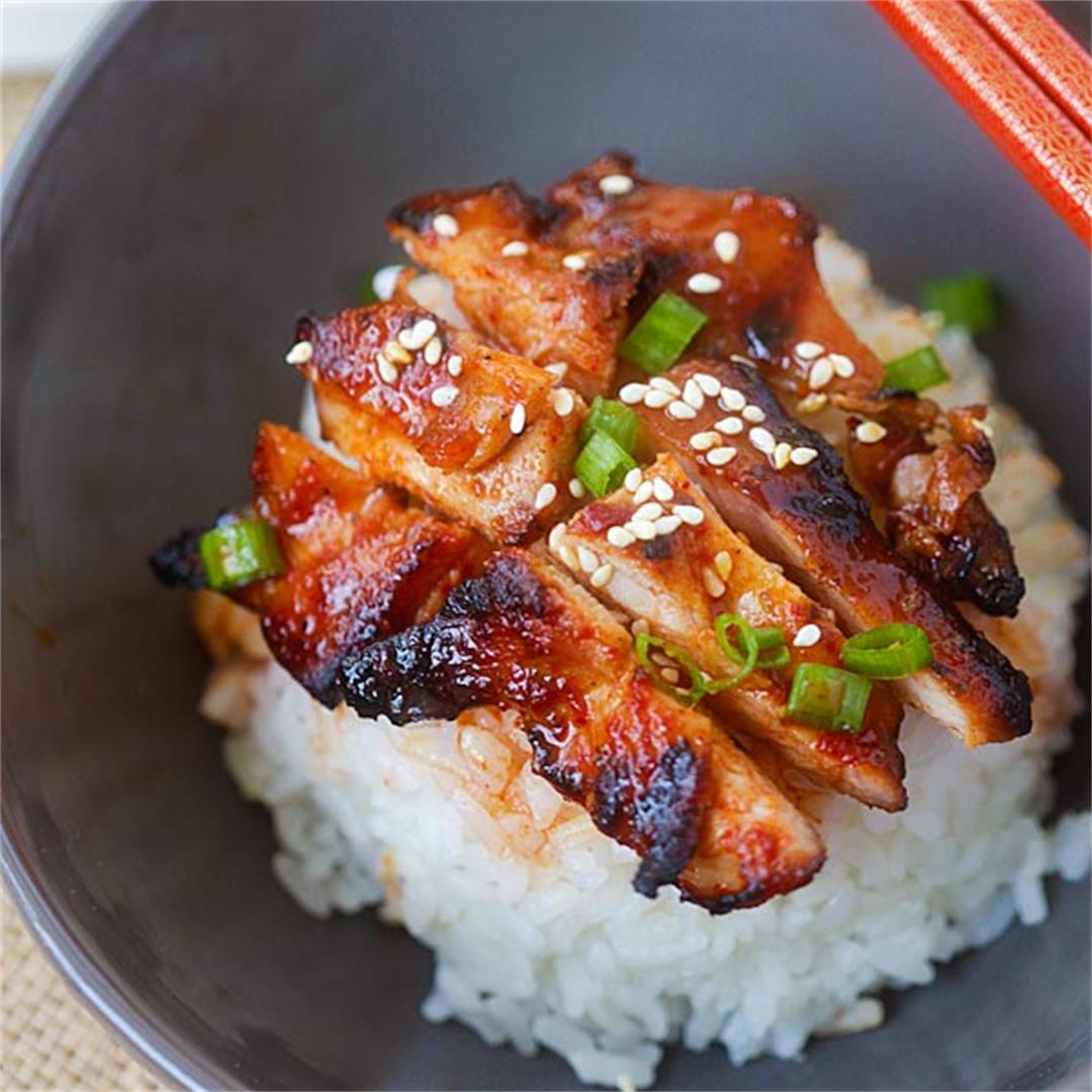 Spicy Korean Chicken and Rice Recipe