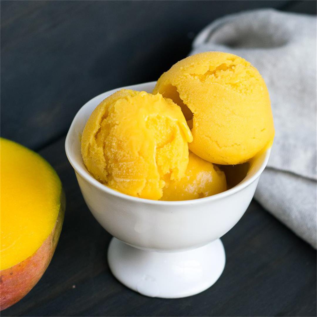 2-Ingredient Mango Ice Cream
