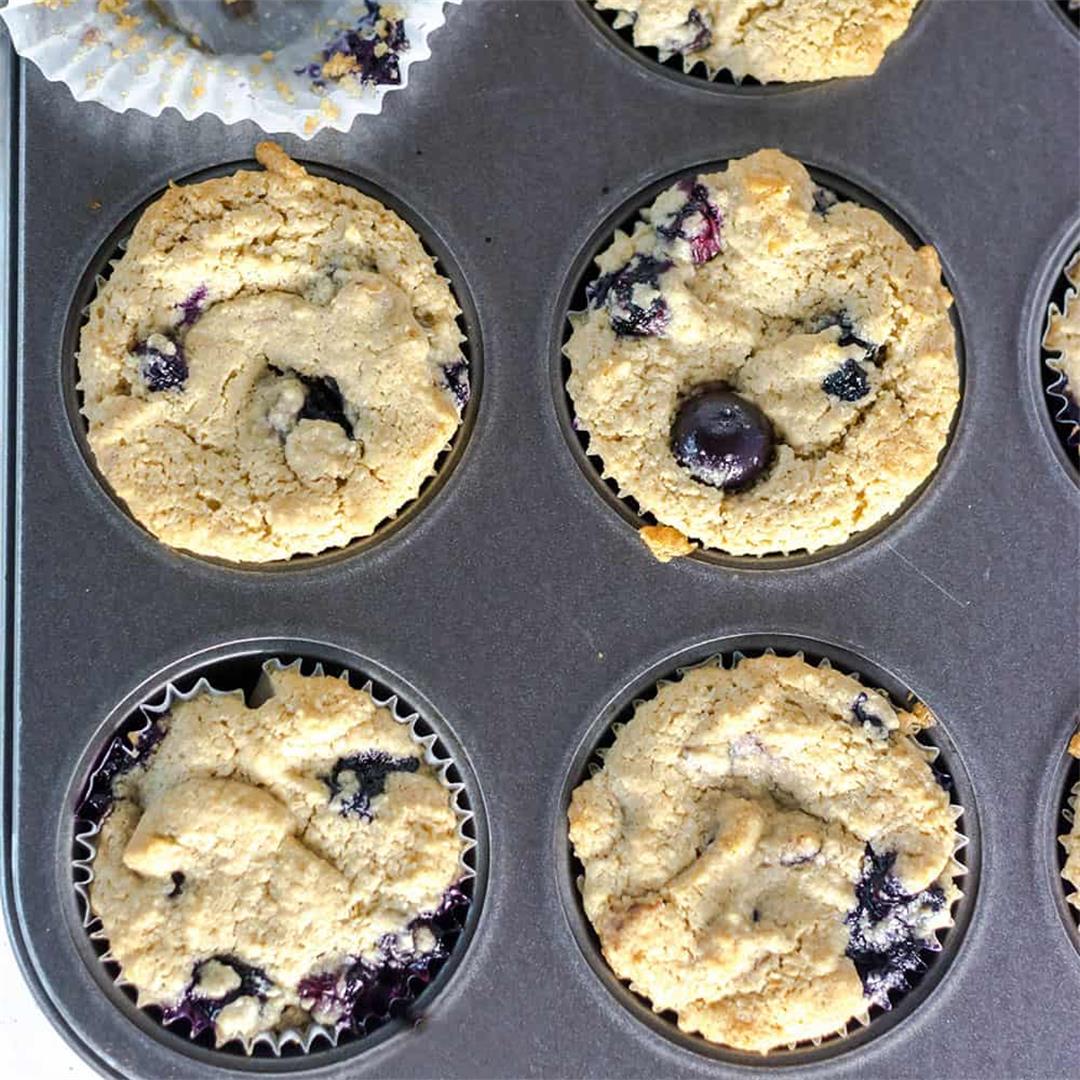 Gluten-Free Vegan Blueberry Muffins