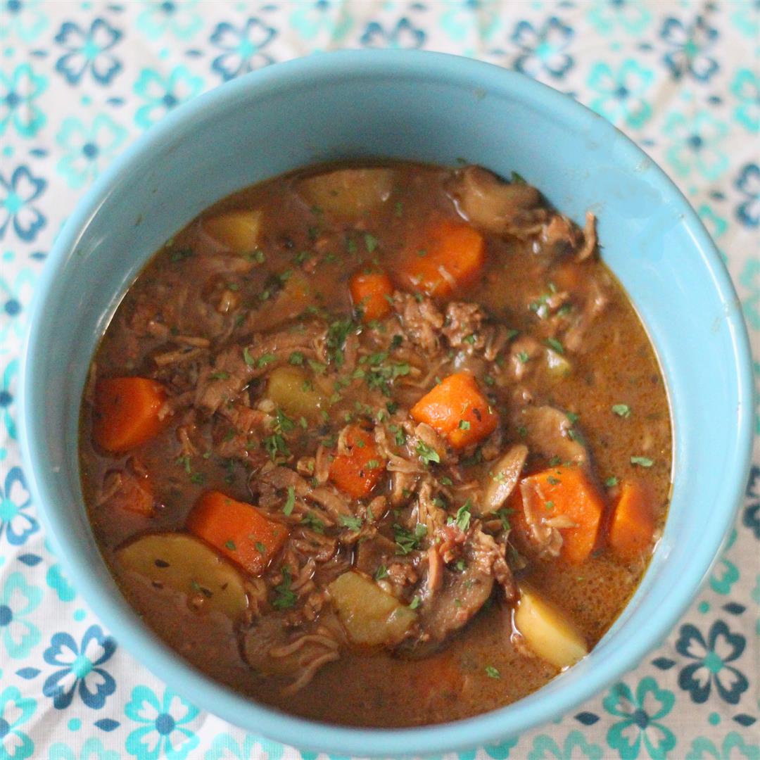 Bourguignon Inspired Beef Stew