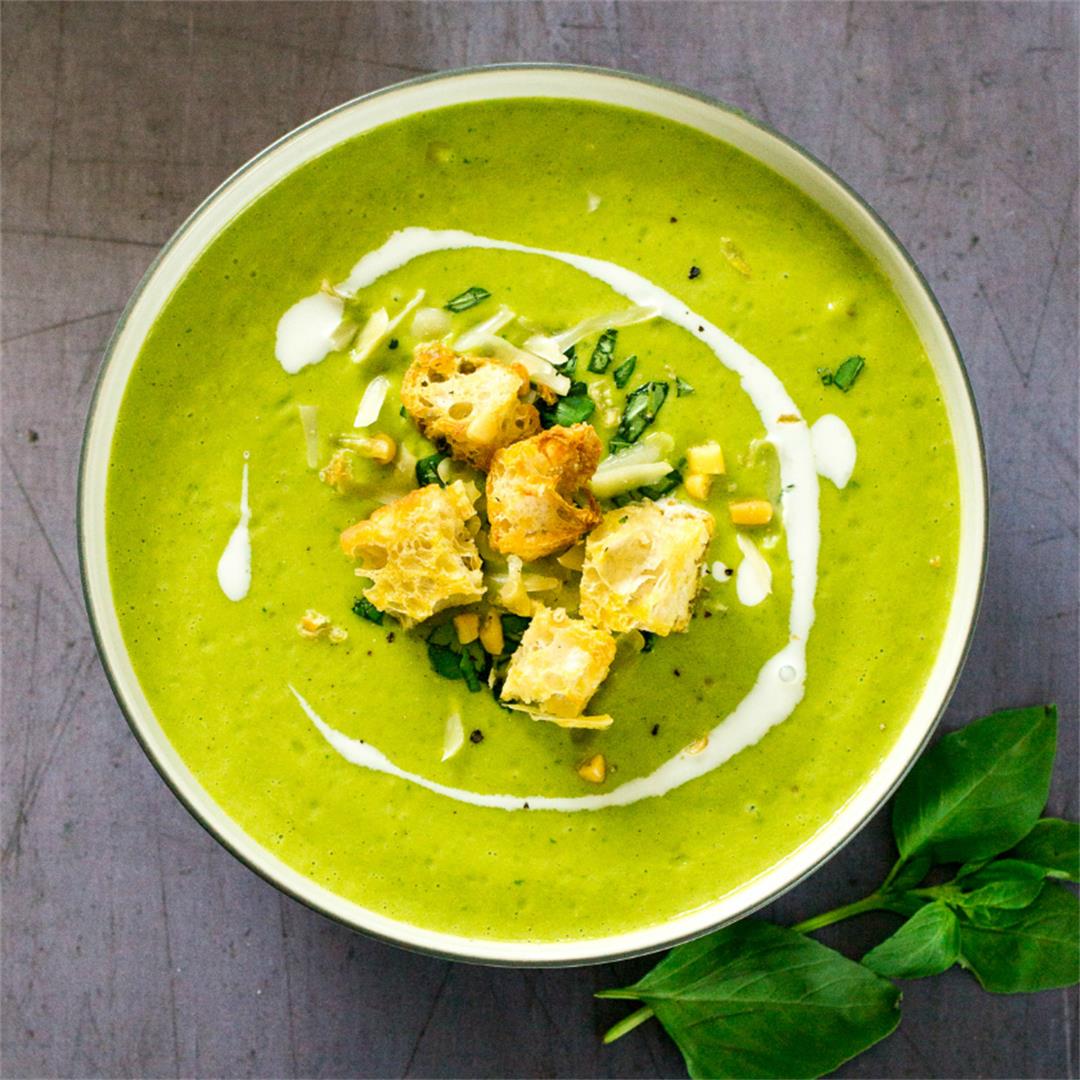 Roasted Courgette (Zucchini) Soup