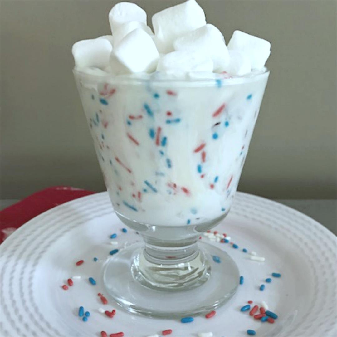 3 Ingredient Fireworks Pudding Cup