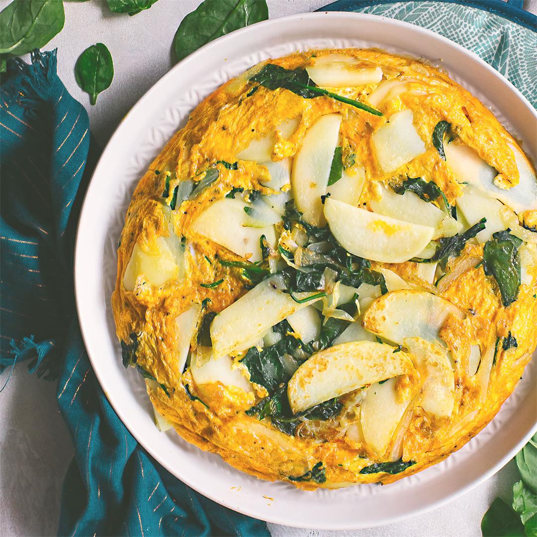 Spanish Tortilla with Spinach