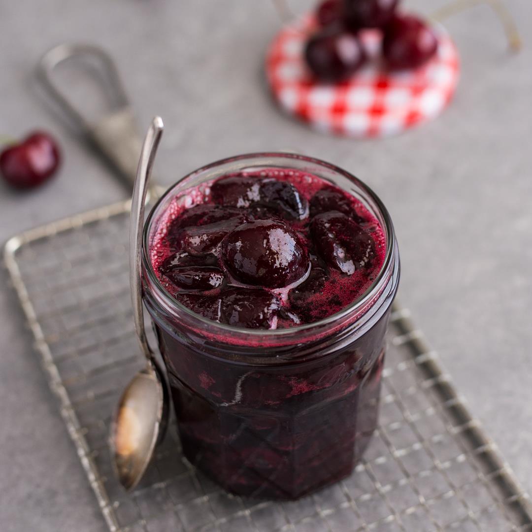 Easy Cherry Compote {with Orange & Almond}