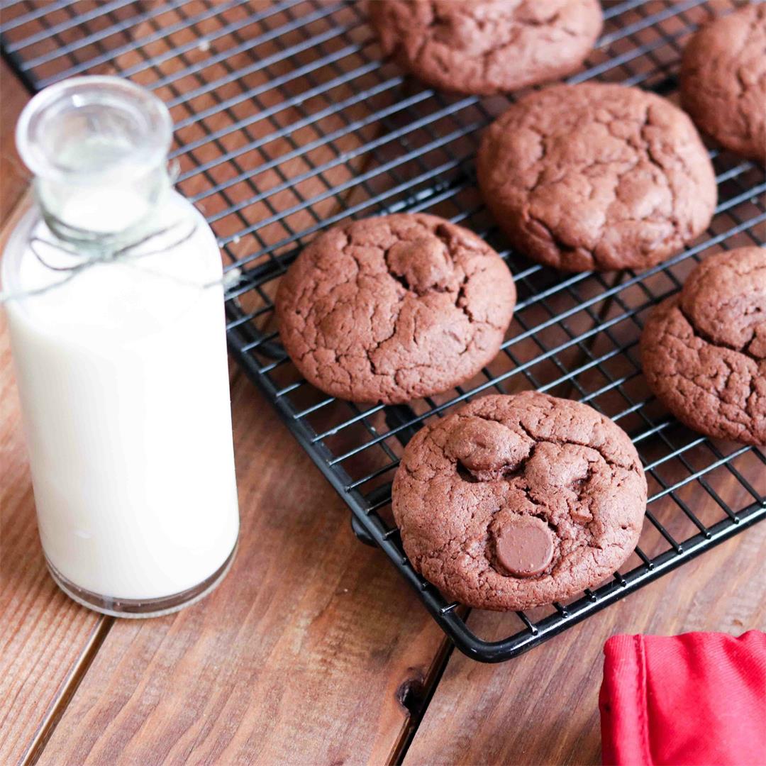 Chocolate Cake Mix Cookies Recipe (aka Cheater Cookies!)