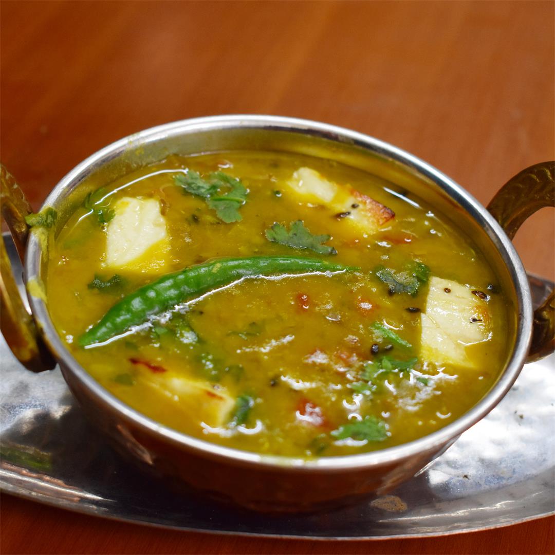 Dhaba Style Dal Tadka - A spicy North Indian vegan dish